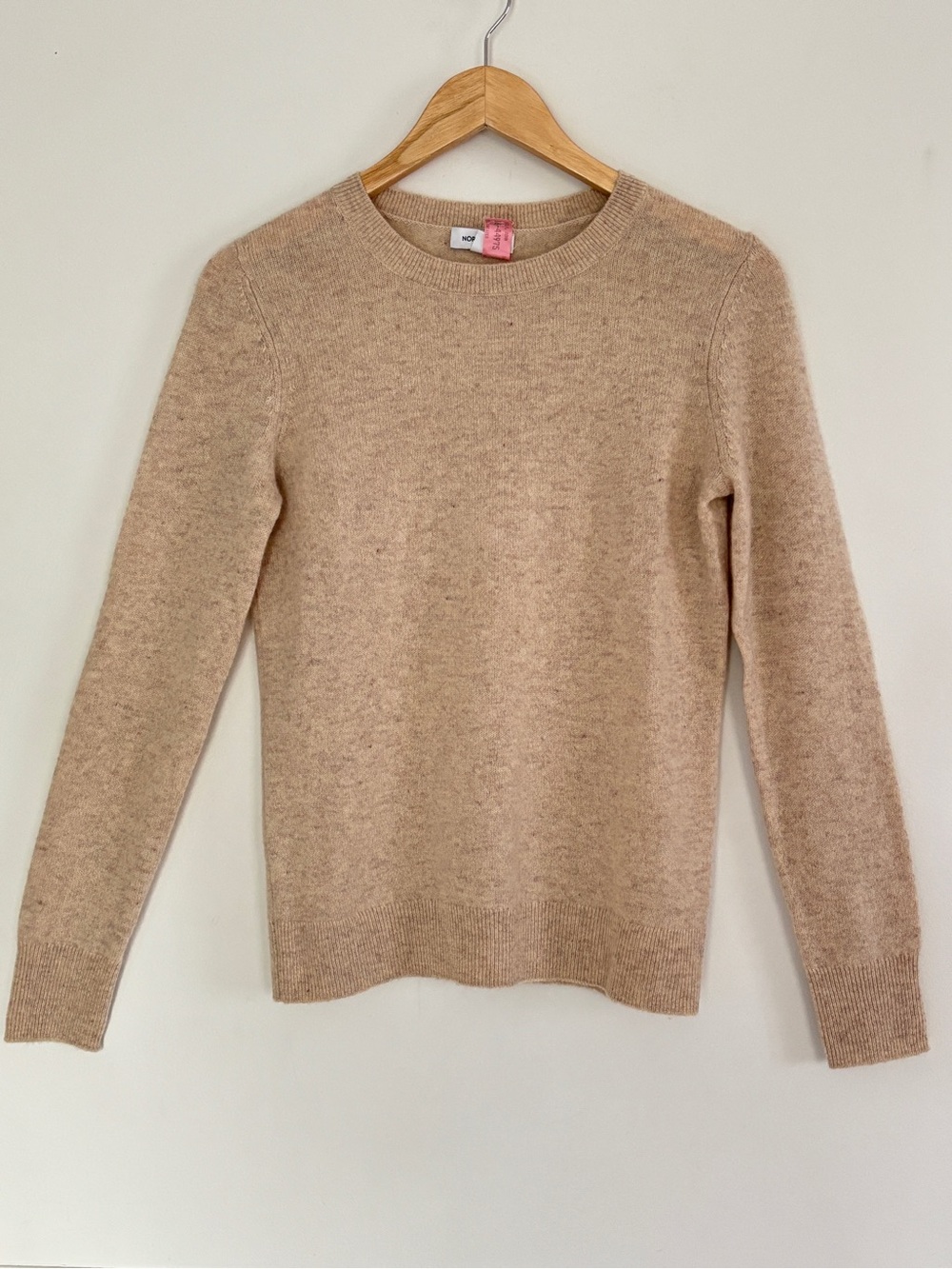 Nordstrom 100% Cashmere Crewneck Sweater Size XS Preppy Minimalist Neutral b23